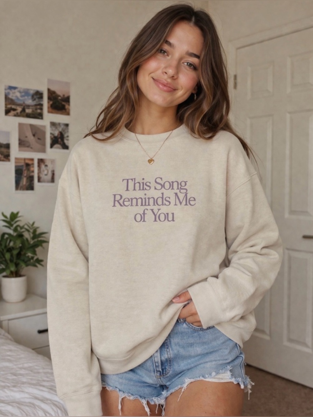 LONELY GHOST Beige Sweatshirt